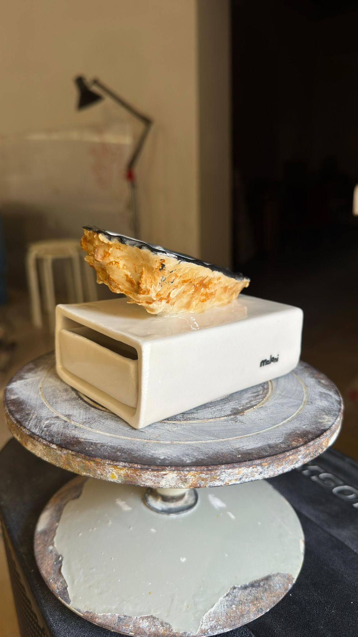 Ceramic Oyster Matchbox
